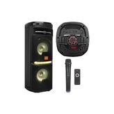 Seyyar Anfi Mikrofon, 30W Güç, Bluetooth ve Fm Özellikleri ile Kullanım - Ahşap