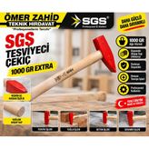 Sgs Extra Tesviyeli Çelik Çekiç 1000Gr