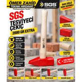Sgs Extra Tesviyeli Çelik Çekiç 2000Gr