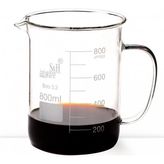 S&H Labware 800 ml Kulplu Beher - Şeffaf