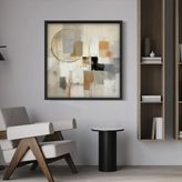 Shapes Soyut Traverten Dokulu Tablo