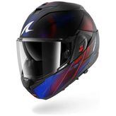 Shark Oxo Speed-Tech Mat Mavi-Kırmızı Modüler Kask (Pınlock Hediyelidir)