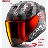 Shark Skwal i3 Jet Hellcat Mat Açık Kask