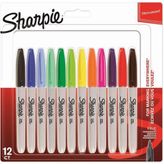 Sharpie 1986052 Fine Karışık Renk 12li Markör Kalem