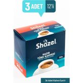 Shazel Hazır Türk Kahvesi 36'lı/ 3 Kutu- Orta