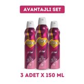 She Fun Kadın Deodorant ( 3 Adet X 150 ml )