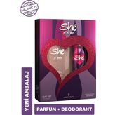 She Sexy 50Ml Edt Ml + Deodorant Bayan Parfüm Set Yeni