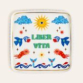 Shekou Renkli Porselen Dekoratif Tepsi 27.5x27.5x2 Cm