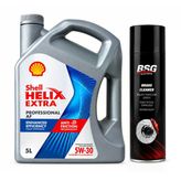 Shell Helıx Extra Pro Af 5W-30 5 Litre + Balata Spreyi 500 Ml