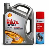 Shell Helix Ultra 5W-30 Ect Multi 5 Litre + Würth Balata Spreyi 500 Ml