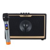 Shile Sd-1 Portatif Hoparlör El Mikrofonlu Usb Sd Kart Bluetooth Seyyar Anfi Taşınabilir Hoparlör