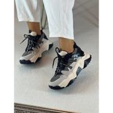 Shoemark Bold Siyah Bağcıklı Kadın Sneaker