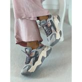 Shoemark Cool Bağcıklı Gri Kadın Sneaker