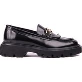 Shoetyle - Siyah Hakiki Açma Deri Püsküllü Erkek Günlük Ayakkabı 115-K594