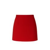Shop Krutzo Kadın Kırmızı Düz Basic Mini Etek