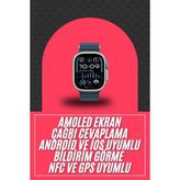Shopwave 49MM Akıllı Saat Amoled Ekranlı Kadın Erkek Kol Saati Plastik Kordon - Çok Renkli