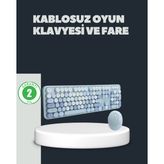 Shopwave Daktilo Stilli Klavye Mouse Seti – Sessiz Şık