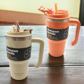 Shotay Handle Pipetli Termos Mug 650 ml