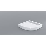 Shower 100 cm x 100 cm Drop Oval Panelli Duş Teknesi