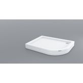 Shower 100X130 Oval Asimetrik Duş Teknesi (Panelli)