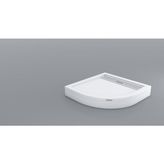 Shower 80 cm x 80 cm Drop Oval Panelli Duş Teknesi