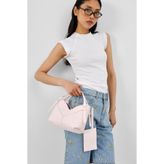 Shule Bags Rada Asimetrik Charmlı El ve Çapraz Çanta Sakura Pembe