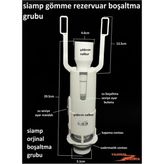 Siamp Verso 80 Gömme Rezervuar Iç Takımı Orta Göbek