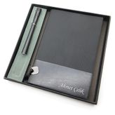 Signator Codex N151 İsme Özel Defterli Set, Siyah Kalem + Siyah Defter, Hediyelik Kutu
