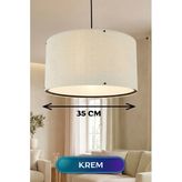 Şık Kumaş Başlıklı Sarkıt Avize 35 Cm İç Mekan