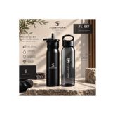 SilentForm Premium Matara Seti – Cam & Çelik 2’li