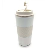Silikon Halkalı 500 Ml Çelik Termos (Beyaz)