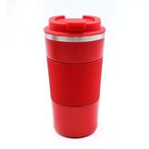 Silikon Halkalı 500 Ml Çelik Termos (Kırmızı)