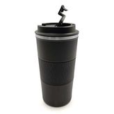 Silikon Halkalı 500 Ml Çelik Termos (Siyah)