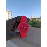Silikon Kordon Takvimli Unisex Kol Saat - Pembe