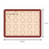 Silikon Makaron Mat 40*30 Cm
