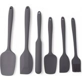 Silikon Mutfak Yardımcısı, 6 Adet Silikon Spatula, Çorba Kaşığı, Fırın Fırçası, Spatula