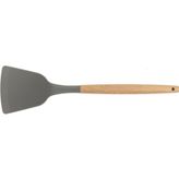 Silikon Servis Spatulası Ahşap Sap - 32 Cm