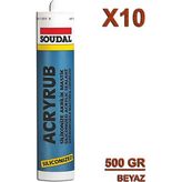 Silikonize Mastik Beyaz 500 Gr (10 Adet)