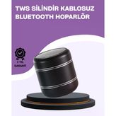 Silindir Tasarım Mini Bluetooth Hoparlör 10M Çekim Güçlü Bas Mikrofonlu