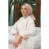 SİLK HOME DÜZ TWILL EŞARP - Bej