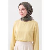 Silk Home Soft Eşarp Etnik Koyu Yeşil