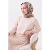 Silk Home Soft Eşarp Flower Koyu Turuncu