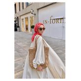 Silk Home Soft Eşarp Painterly Floral Fuşya
