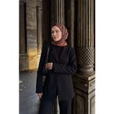 Silk Home Soft Eşarp Pixel Ethnic Kahverengi