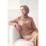 Silk Home Soft Eşarp Soyut Kahverengi