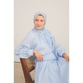 Silk Home Soft Eşarp Urban Patch Bebe Mavisi