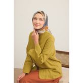 Silk Home Soft Eşarp Urban Patch Tarçın
