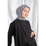 Silk Home Twill İpek Eşarp Monogram Lacivert