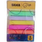 Silka Curved Rainbow Silgi 8 Li - Çok Renkli