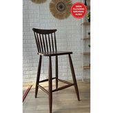 Silla Yıldız Bar Sandalyesi Ceviz Ahşap Ada Sandalye